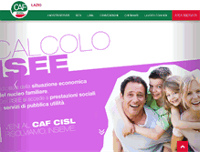 Tablet Screenshot of cafcisllazio.it